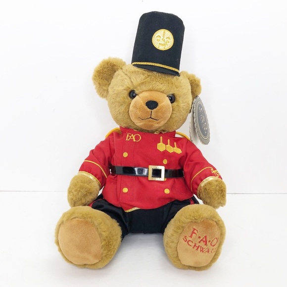 FAO Schwarz toy soldier plush Teddy Bear - Picture 4 of 8